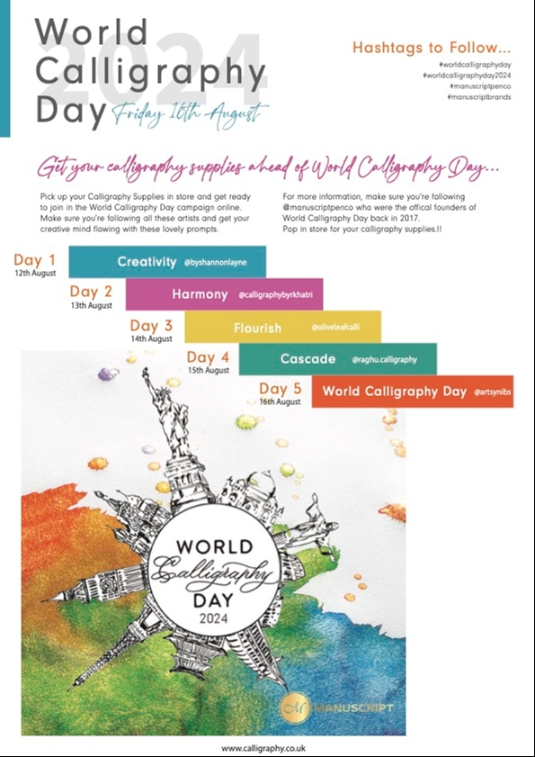 World Calligraphy Day infographic